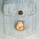 Wooden icon "Hamster", a series of memes, 2.6 x 3.3 cm