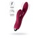 Vibrator with clitoral stimulant L’Eroina by Toyfa Mion, silicone, burgundy, 22 cm