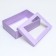 Folding box "lavender", with a window 30 x 20 x 9 cm