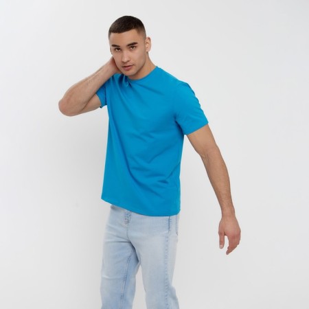 Men's T-shirt Minaku Regular Fit: Biryuza Color, Rr. 48-1