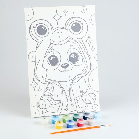 Picture on numbers for children "Baby-Panda", 20 x 30 cm-1