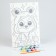 Picture on numbers for children "Baby-Panda", 20 x 30 cm