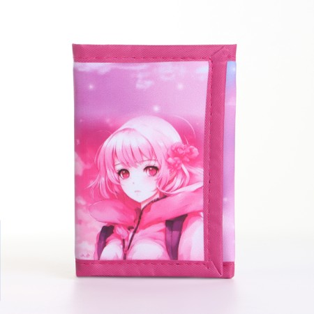 Children's wallet on Velcro "chosen", pink color