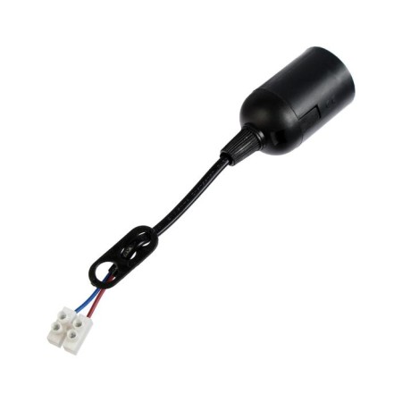 Suspending cartridge, e27, with a terminal block, black-1