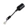 Suspending cartridge, e27, with a terminal block, black