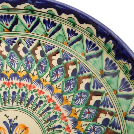 Largan Rishtan ceramics "Patterns", 31 cm, blue-7