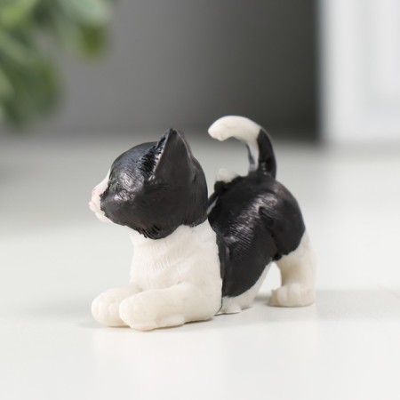 Polystone souvenir "Black and white kitten" mix 2.2x3x4.4 cm-4