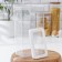 Container for bulk products "Step", 3.2 l, 16 × 10 × 28 cm, white color