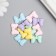 Decor for creativity plastic "bow in peas" set of 10 pcs mix 1.5x2.2 cm