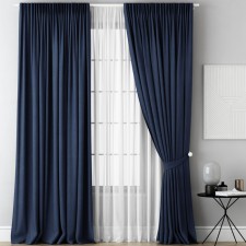 Cam Caspian curtains, size 170 x 270 cm, blue