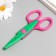 Scissors of embossed "Flower" (set 5 pcs) 13 cm mix