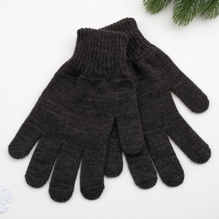 Male gloves, dark gray color, size 22-1