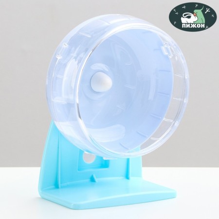 Carno rodents wheel is quiet, on a stand, 14 cm, blue