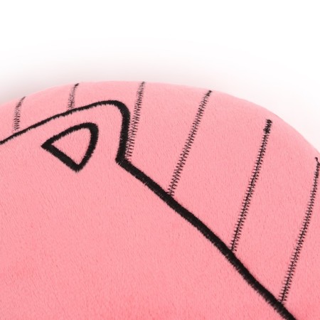 Pillow Ethel "Unicorn" Pink 48x38cm, Velur, 100% p/e-1