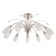 Lamp Ceiling Economy Highlight 12121/9sn MK, 9x40W, E14, 35x70x70 cm, silver color