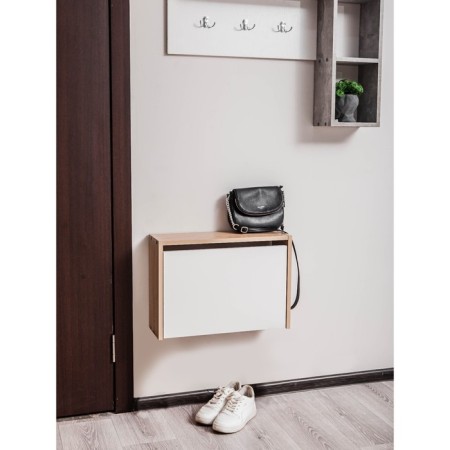 Ultra shoe Vertical, 532 × 170 × 374 mm, 1 section, sonoma oak color / white embossing-2