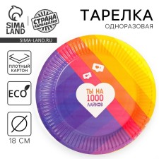 Disposable paper plate 
