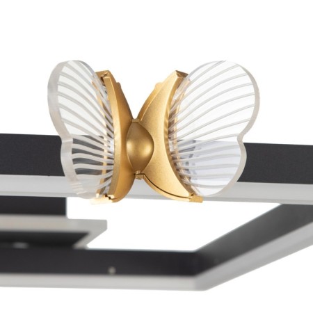 LUSTER "Butterflies UNO" 36W LED 6000K Black 45x45x6cm Bayerlux-6