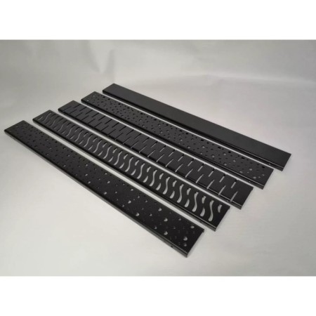 The Veconi Drops Black V850DB, D = 40 mm, lateral release, 915x125 mm, linear, black-2