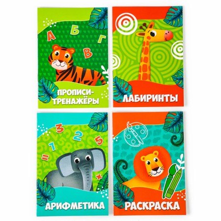 Set with a soft toy "Jungle", 8 items-7
