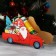 Organizer for bottles "Santa Claus in the car"