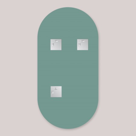 Evororm mirror with a grinded edge, 40x80 cm-1