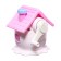 Mechanical sharpener with container, 5 types of sharpening, pink house