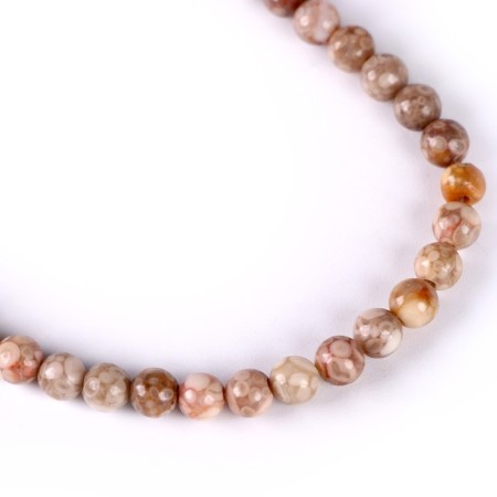 Beads made of natural stone "Sand Agat" set 90 pcs., Size 1 pc. - 4 mm-3