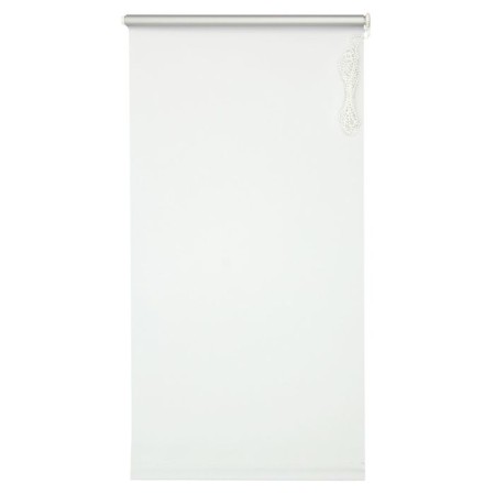 Rolled curtain 50 x 175 cm "Silver", Blackout effect, white color