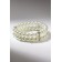 Bracelet Pearl "Bride" beads d = 0.8 two rows, with rhinestones, milk color