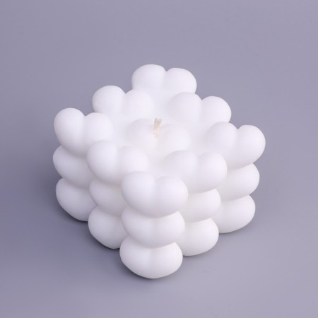 Figure candle "Babble Heart" 6 cm, white-2