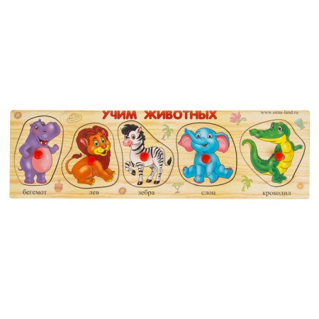 Frame - liner "Learning animals", 5 elements-1