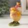 Souvenir Polystone "Kurochka in a dex, carries a chicken in a shell with flowers" 6.5x4x9 cm