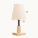 Table lamp "Cold" 1x40W E27 Light wood 16x16x34cm