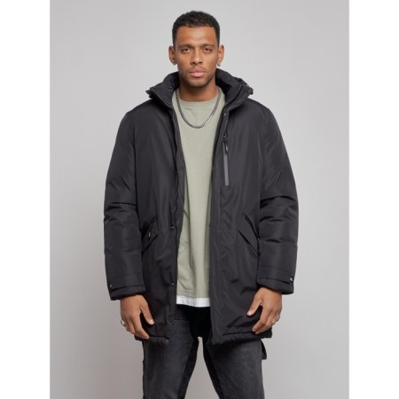 Extensive male winter park, size 54, black color-6