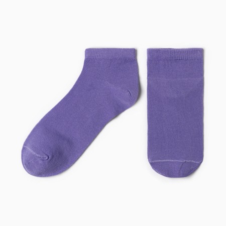 Women's socks shortened, lilac color, size 23-25