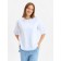 Women's T-shirt Minaku Oversize Fit: White Color, Rr. 46