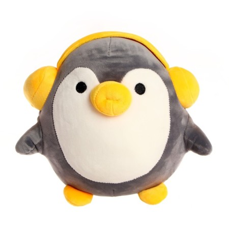 Soft toy "Penguin in Headphones", color mix-3