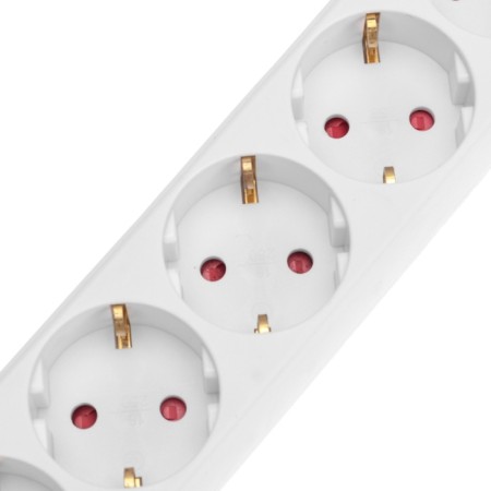 Extension cord Standard 5 nests, 5m, 3x1.0mm², s/h, white rexant-2