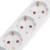 Extension cord Standard 5 nests, 5m, 3x1.0mm², s/h, white rexant
