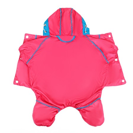 Combiason for dogs, demi -season with a bag, size XL (DS 37, OG 49, Osh 33 cm), pink-12