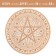 Altar for the rituals "Magic Star", wooden, d = 24 cm