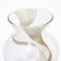 Vase for flowers "Line" glass, transparent, 14 cm.