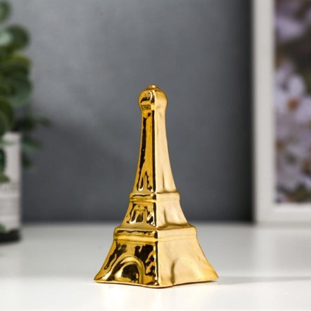 Souvenir ceramics "Eiffel Tower" gold 9.5x4x4 cm