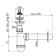 Siphon for the washbasin Alcadrain AG210512140, D = 40 mm, polypropylene