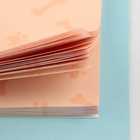 Paper block with torn sheets for records, “Corgi” 50 sheets.-5