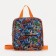 Baby backpack on lightning, external pocket, blue/orange color