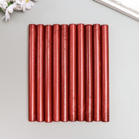 Surgut for printing the rod "shiny burgundy" set 10 pcs 13.2x1.1 cm