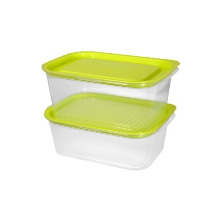 A set of plastic containers with Oursson steamed, green apple