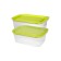 A set of plastic containers with Oursson steamed, green apple